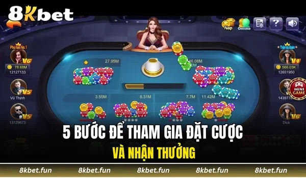 5 bước để tham gia đặt cược và nhận thưởng